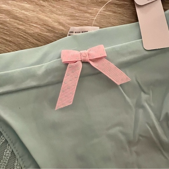 New FREYA Starlet AA1067 Peppermint Min Green XL Thong Panties Underwear Lace - Picture 6 of 10